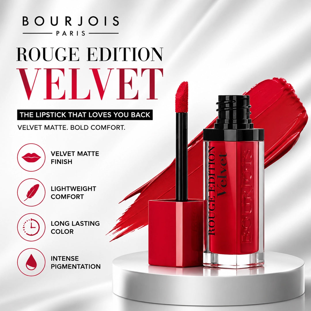BOURJOIS LIPSTICK ROUGE EDITION VELVET