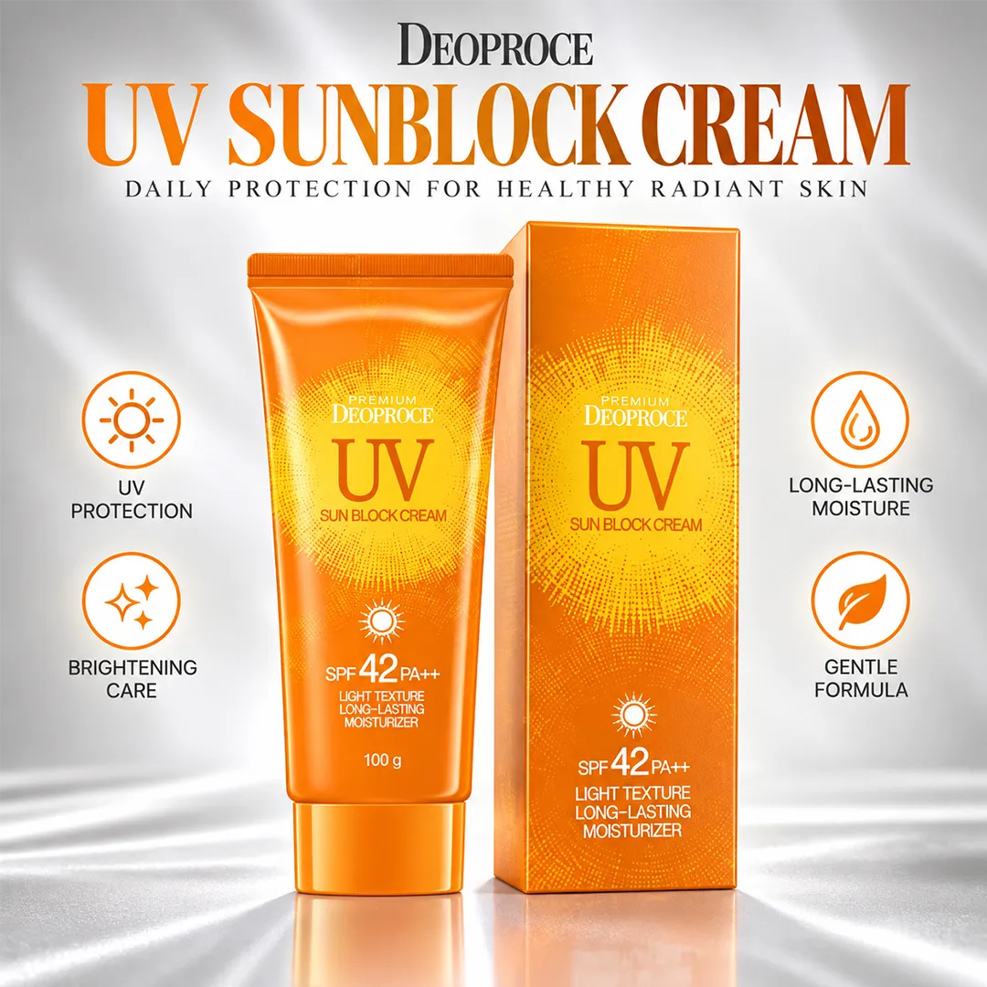 DEOPROCE UV SUNBLOCK CREAM SPF42+ 100G