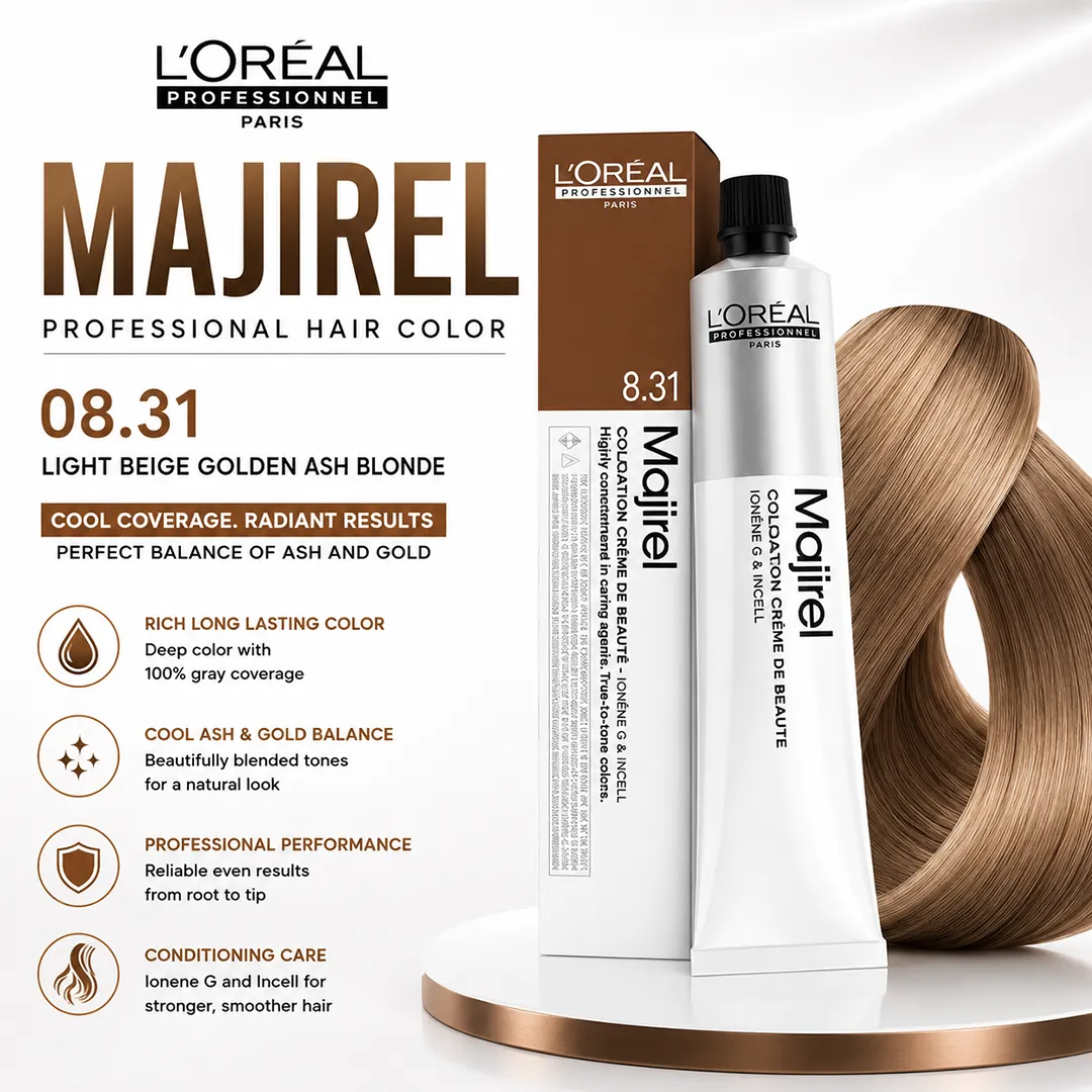 LOREAL PRO MAJIREL HAIR COLOR 08.31