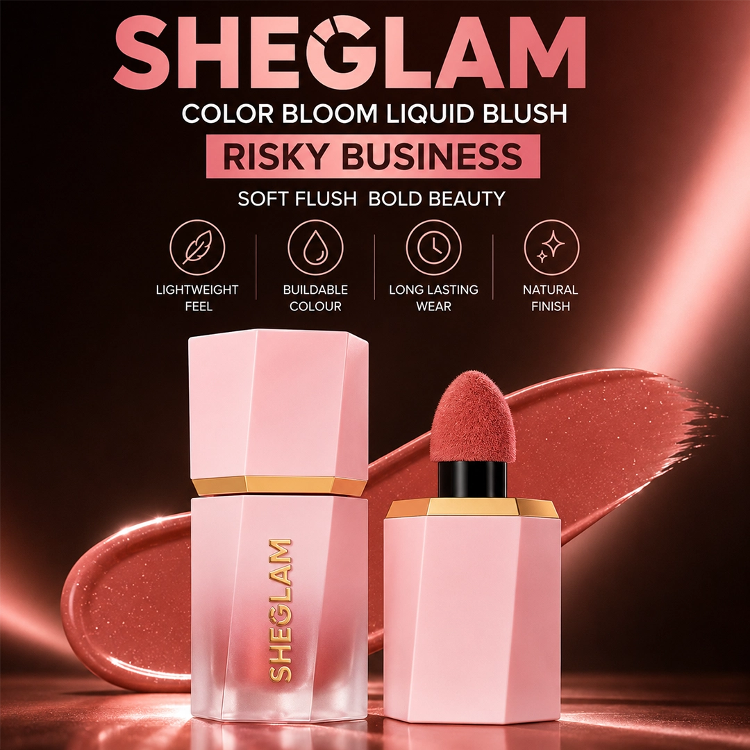 SHEGLAM COLOR BLOOM LIQUID BLUSH RISKY BUSINESS