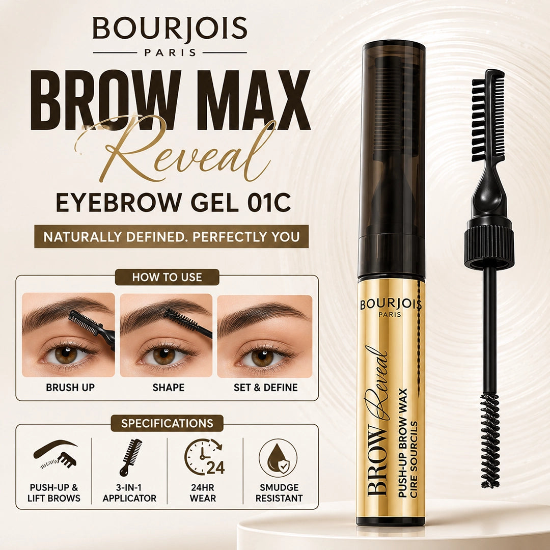 BOURJOIS EYEBROW GEL BROW MAX REVEAL 01C