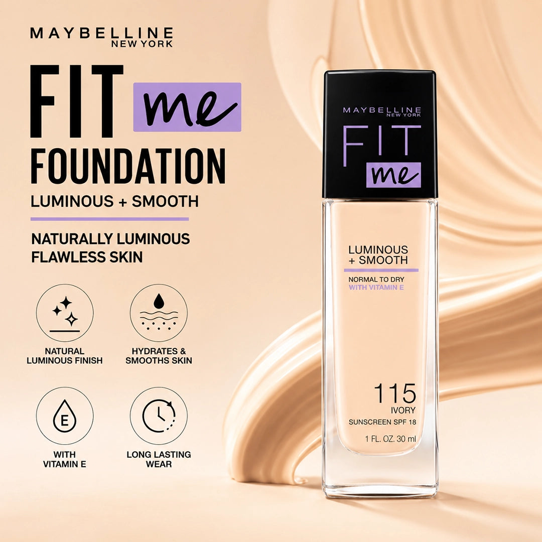 MAYBELLINE FIT ME FOUNDITION LUMINOUS