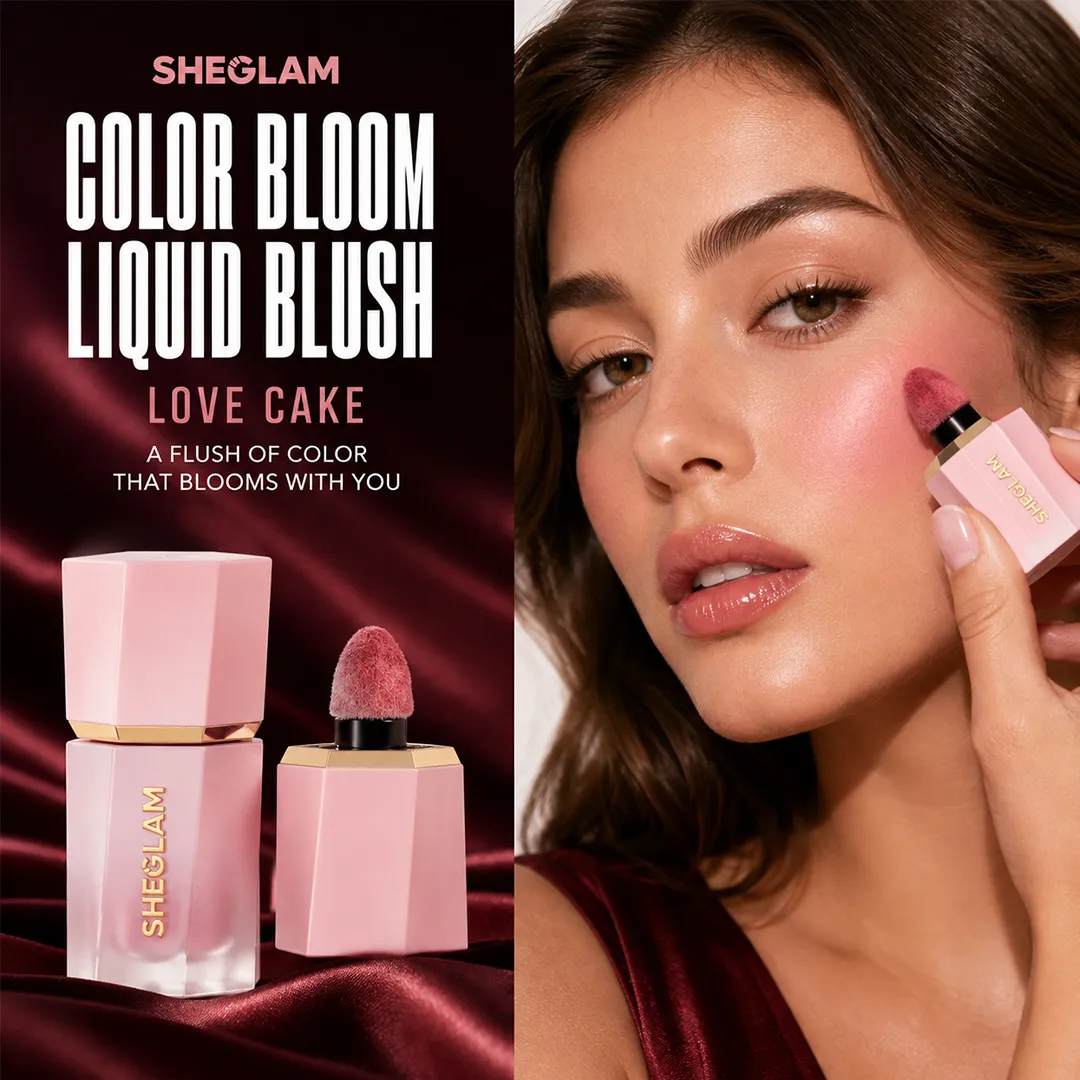 SHEGLAM COLOR BLOOM LIQUID BLUSH LOVE CAKE
