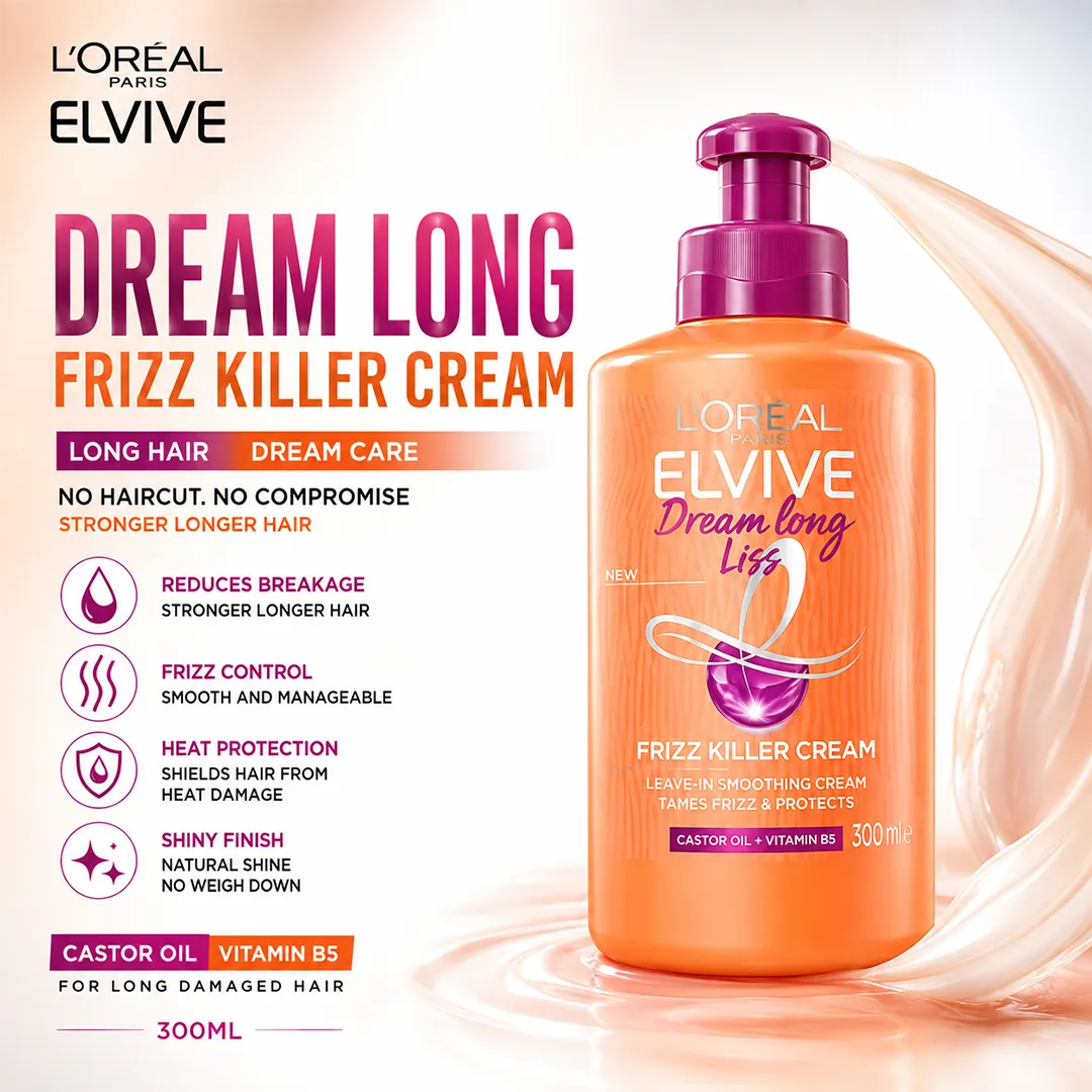 LOREAL ELVIVE 300ML DREAM LONG LESS HAIR CREAM