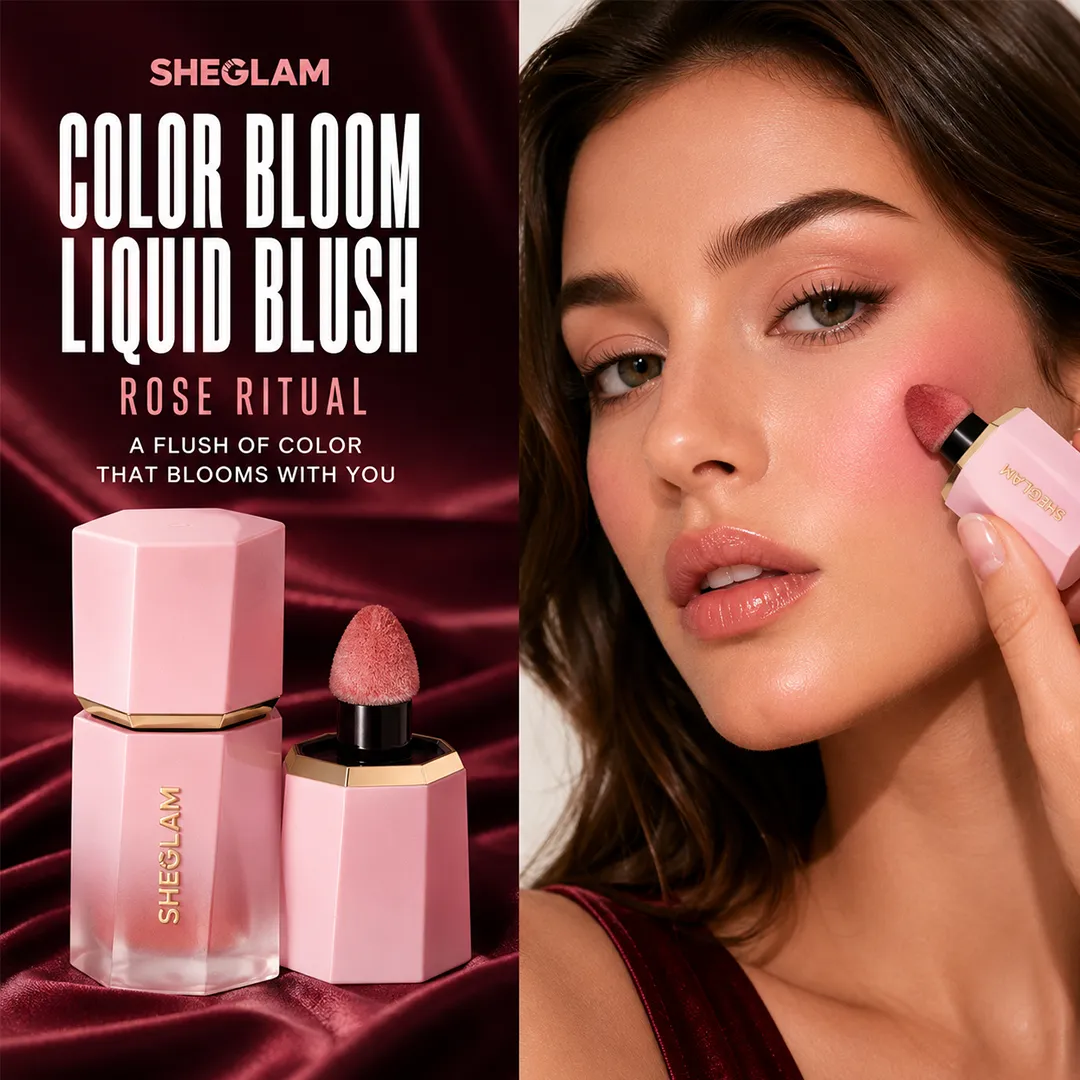 SHEGLAM COLOR BLOOM LIQUID BLUSH ROSE RITUAL