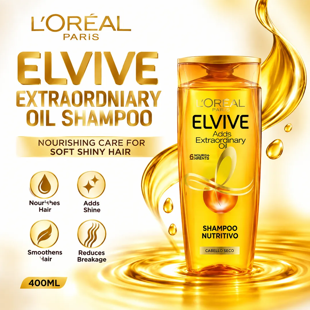 LOREAL ELVIVE EXTRAORDNIARY OIL SHAMPOO 400ML