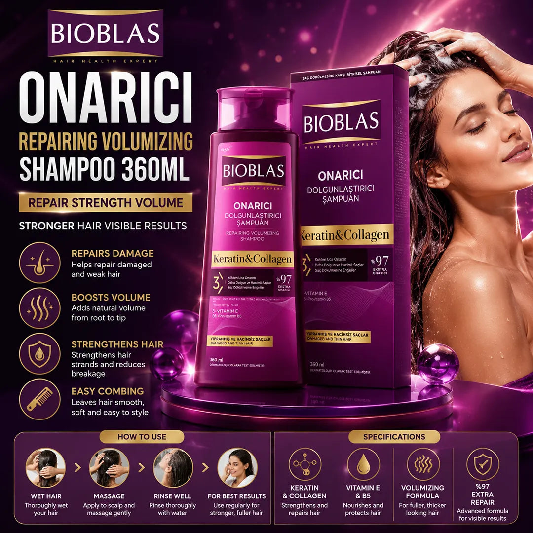 BIOBLAS ONARICI REPAIRING VOLUMIZING SHAMPOO 360ML