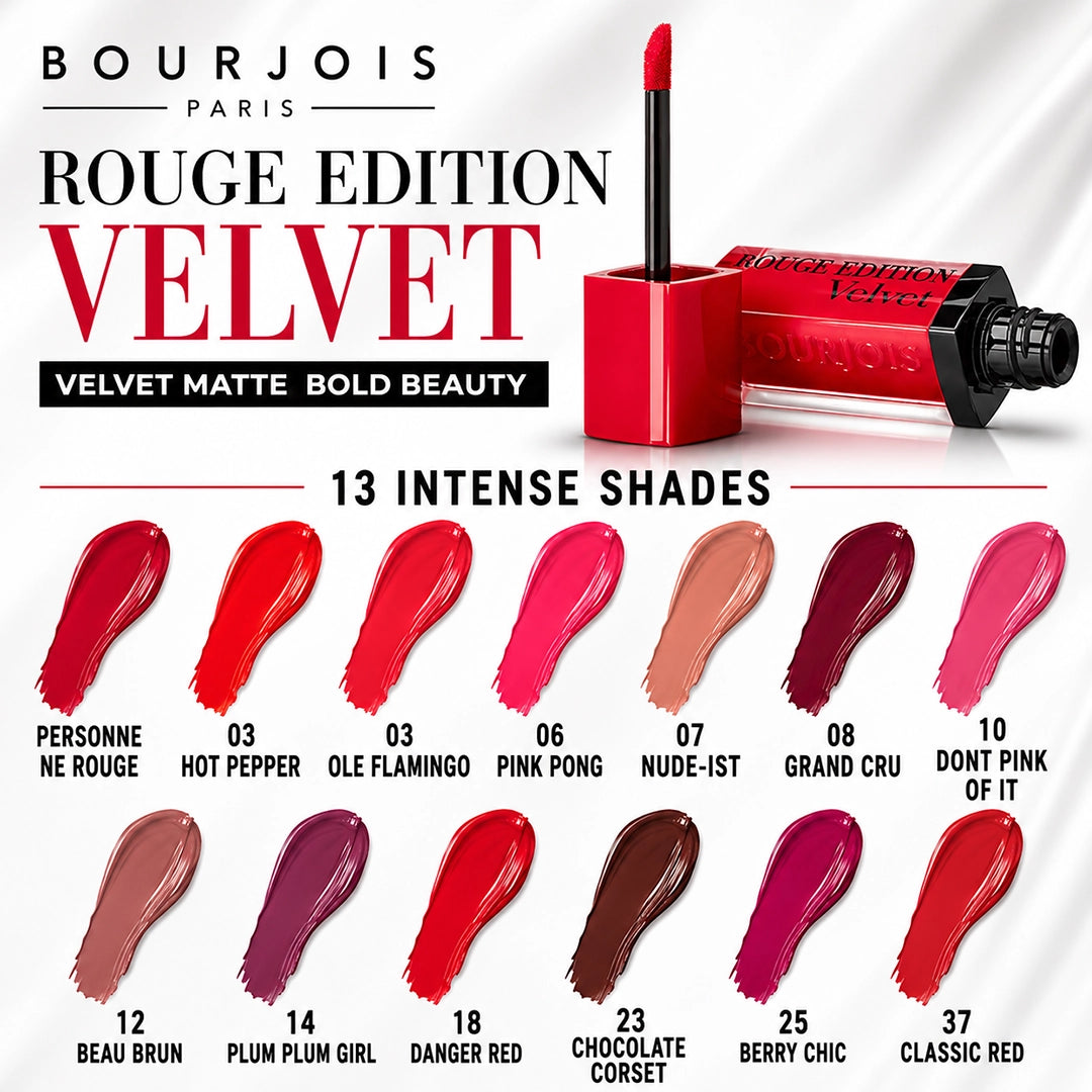 BOURJOIS LIPSTICK ROUGE EDITION VELVET
