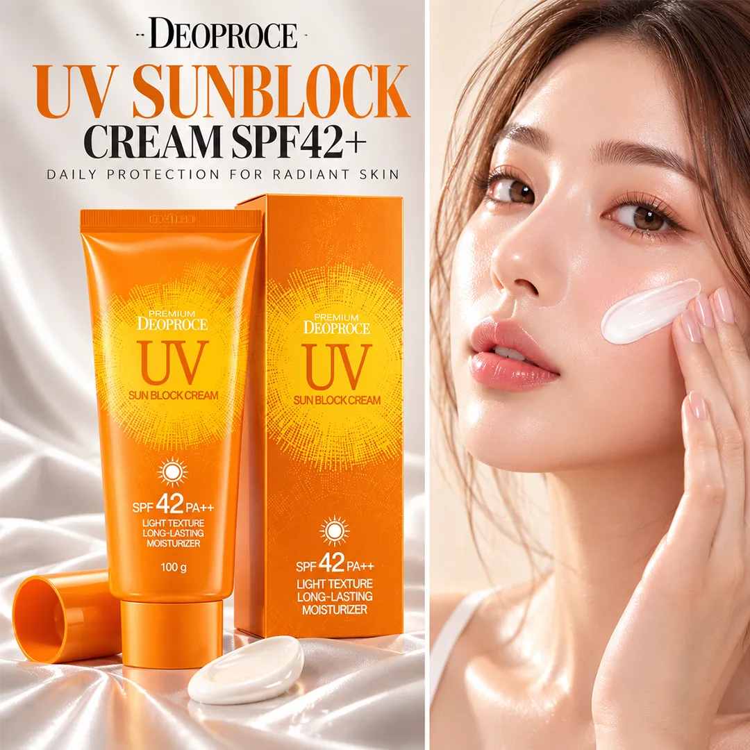 DEOPROCE UV SUNBLOCK CREAM SPF42+ 100G