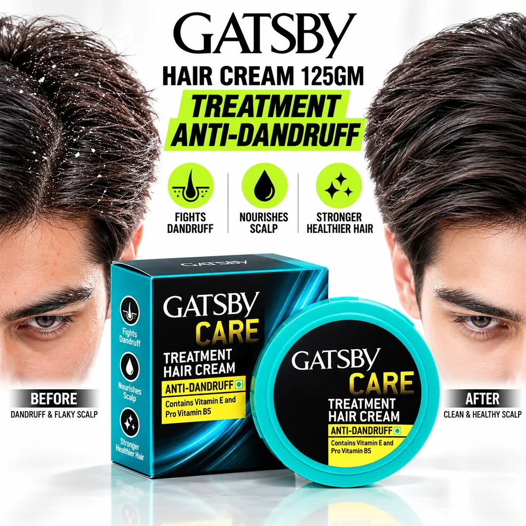 GATSBY HAIR CREAM 125GM TREATMENT ANTIDANDRUFF