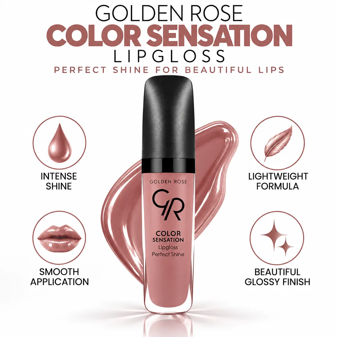 GOLDEN ROSE LIPGLOSS COLOR SENSATION 117