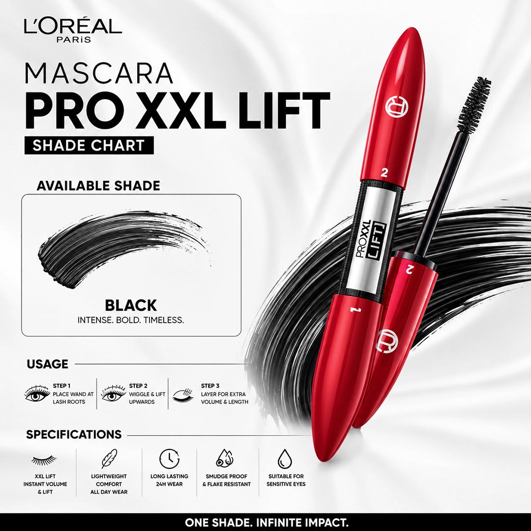LOREAL MASCARA PRO XXL LIFT BLACK