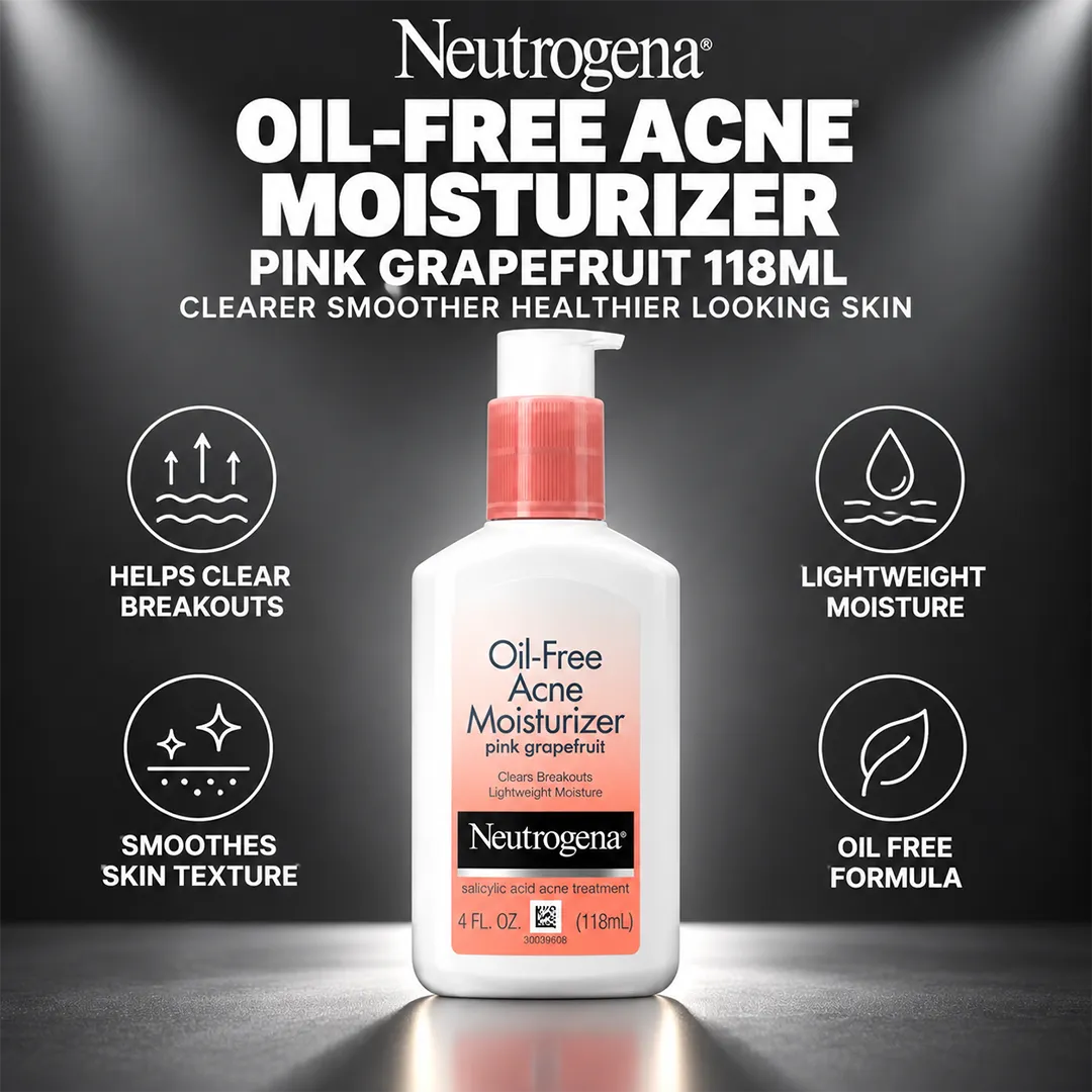 NEUTROGENA OIL FREE MOISTURE PINK GRAPEFRUIT 118ML