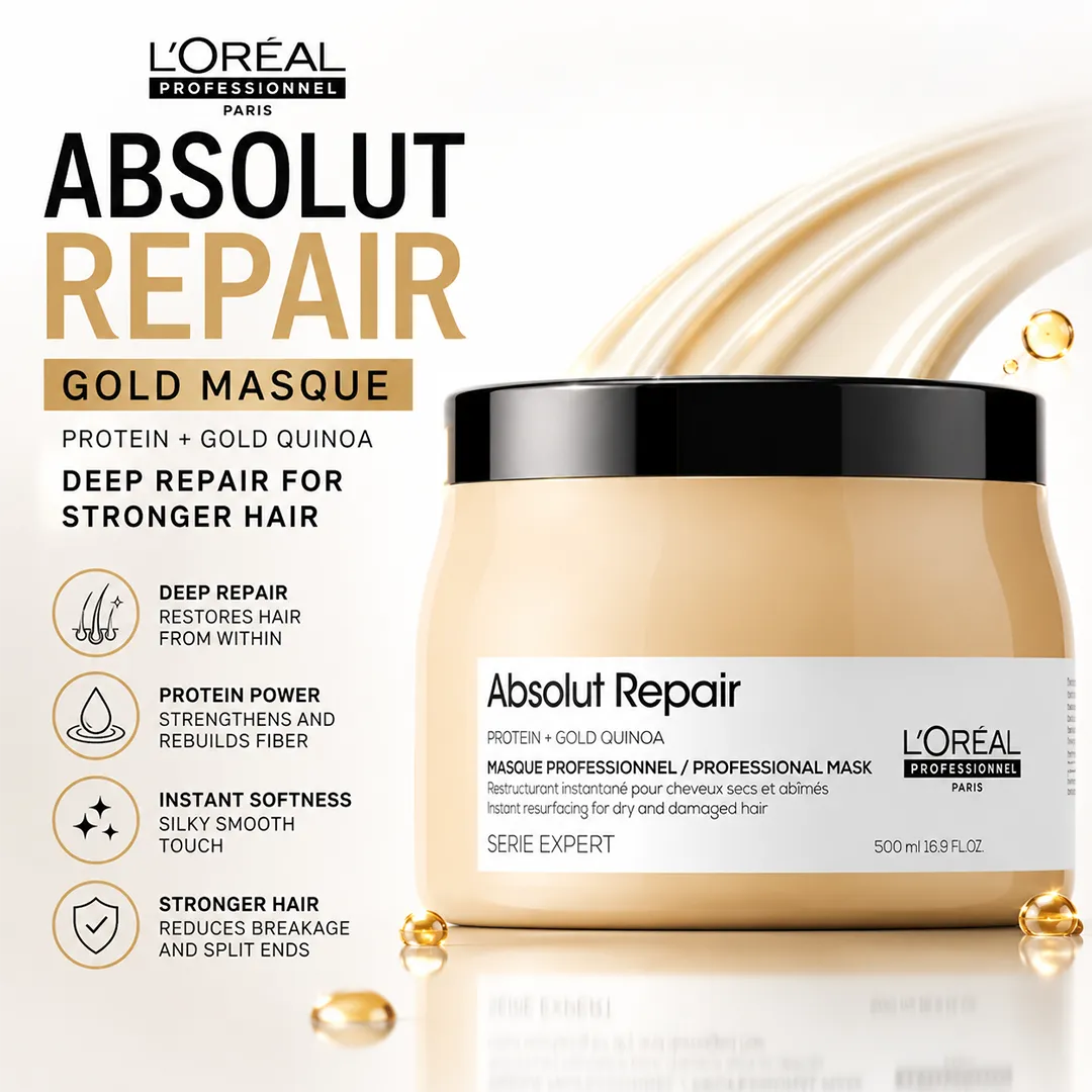 LOREAL PRO ABSOLUT REPAIR GOLD MASQUE 500ML