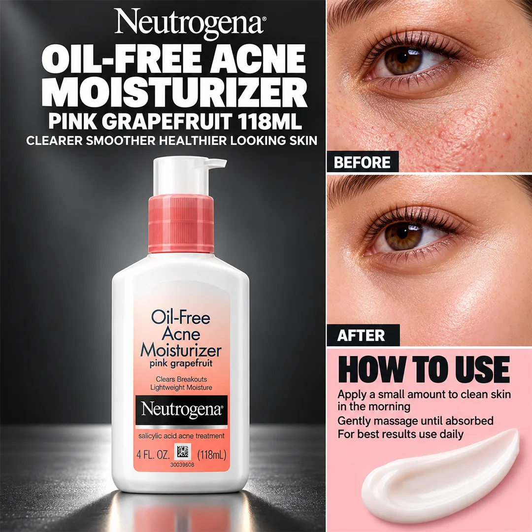 NEUTROGENA OIL FREE MOISTURE PINK GRAPEFRUIT 118ML
