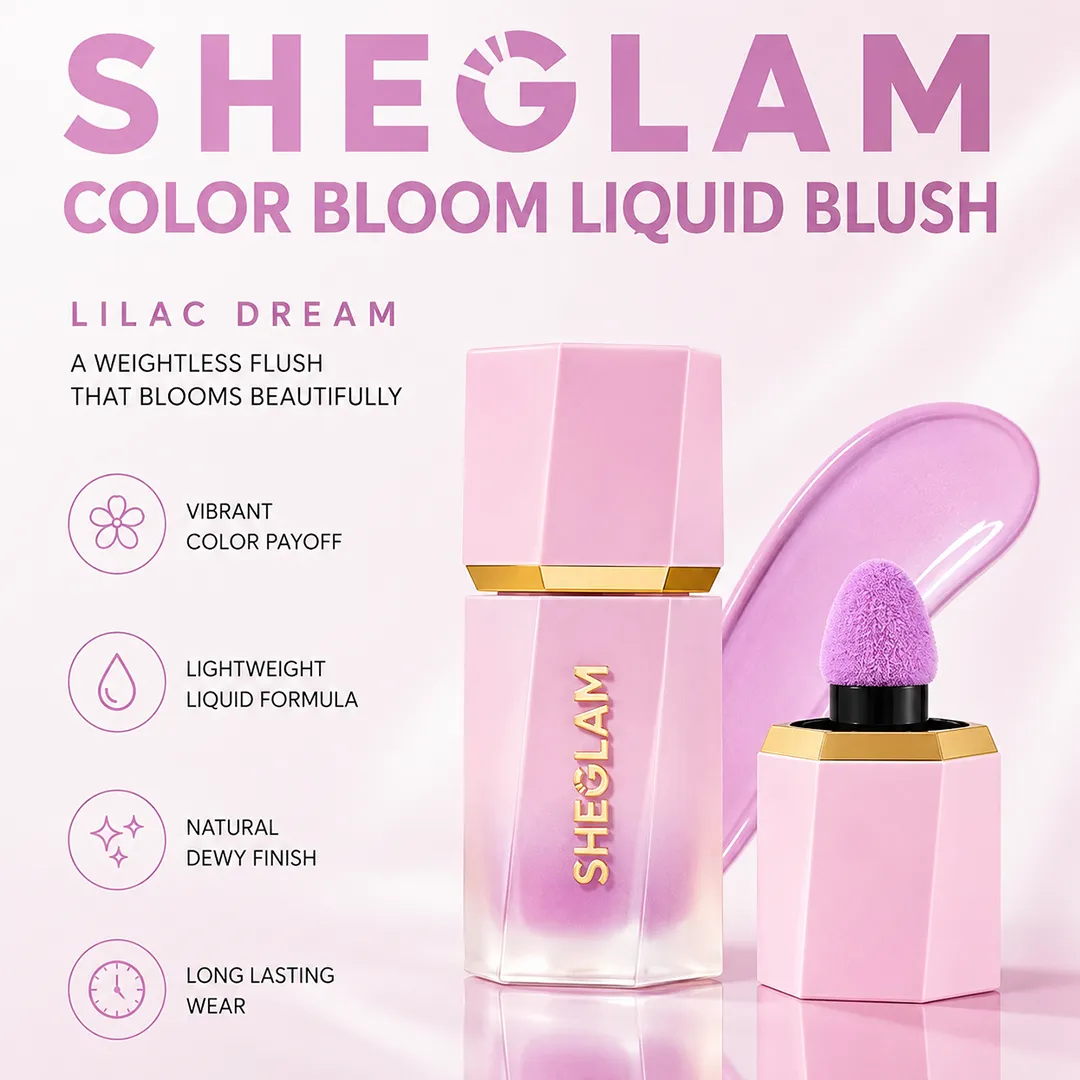 SHEGLAM COLOR BLOOM LIQUID BLUSH LILAC DREAM