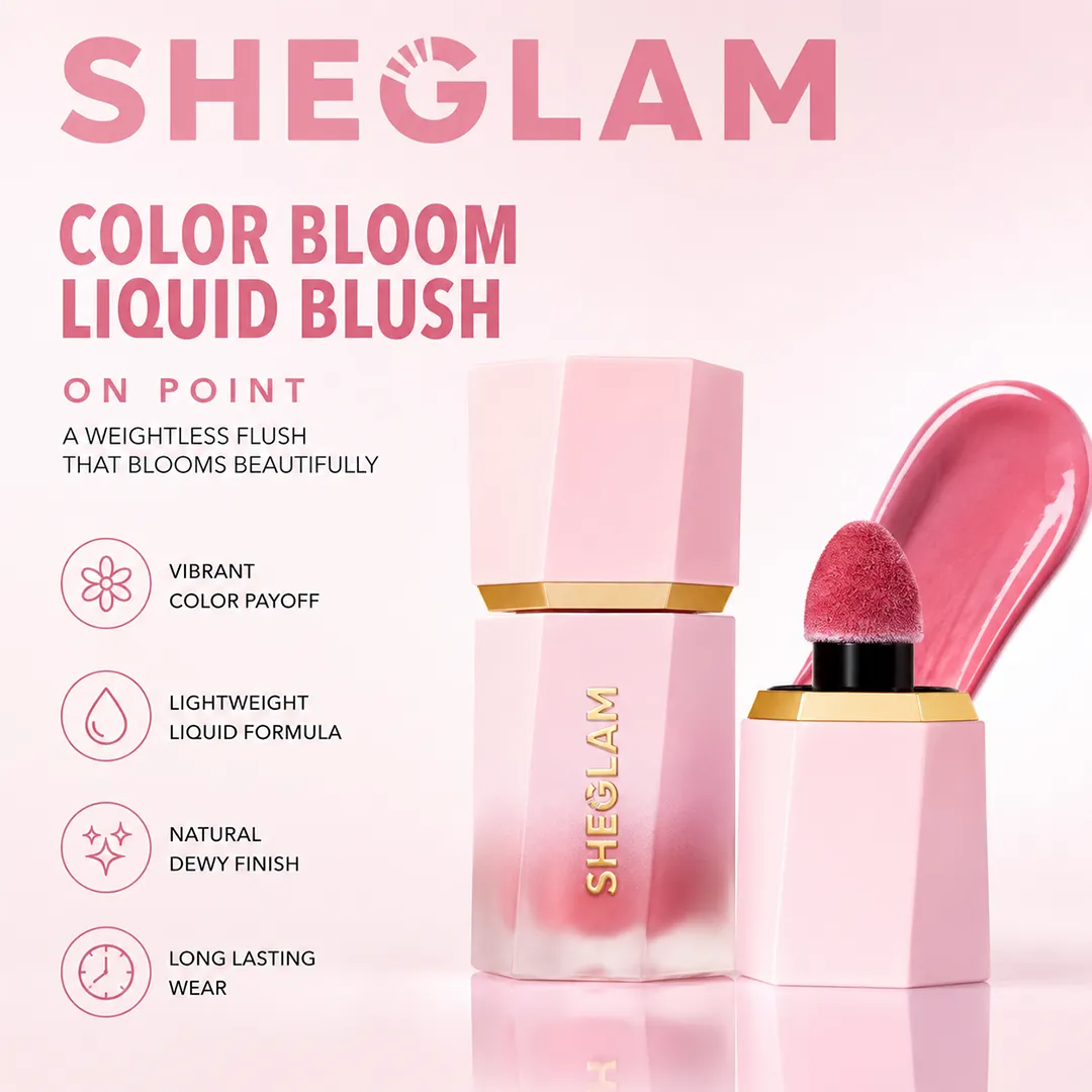 SHEGLAM COLOR BLOOM LIQUID BLUSH ON POINT