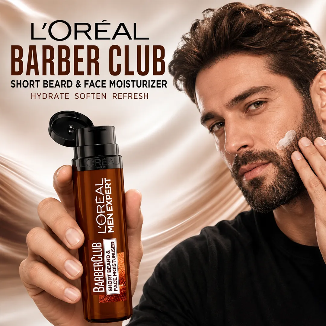 LOREAL BARBER CLUB SHORT BEARD & FACE MOISTURIZER 50ML