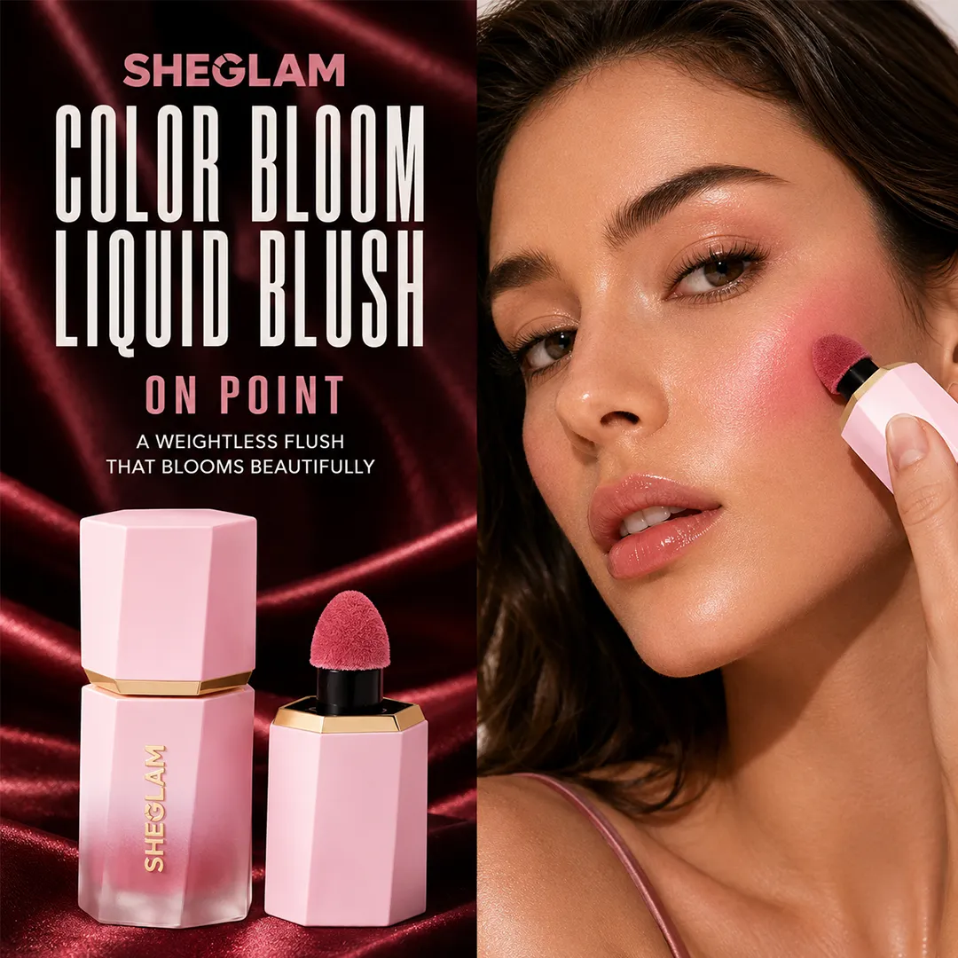 SHEGLAM COLOR BLOOM LIQUID BLUSH ON POINT