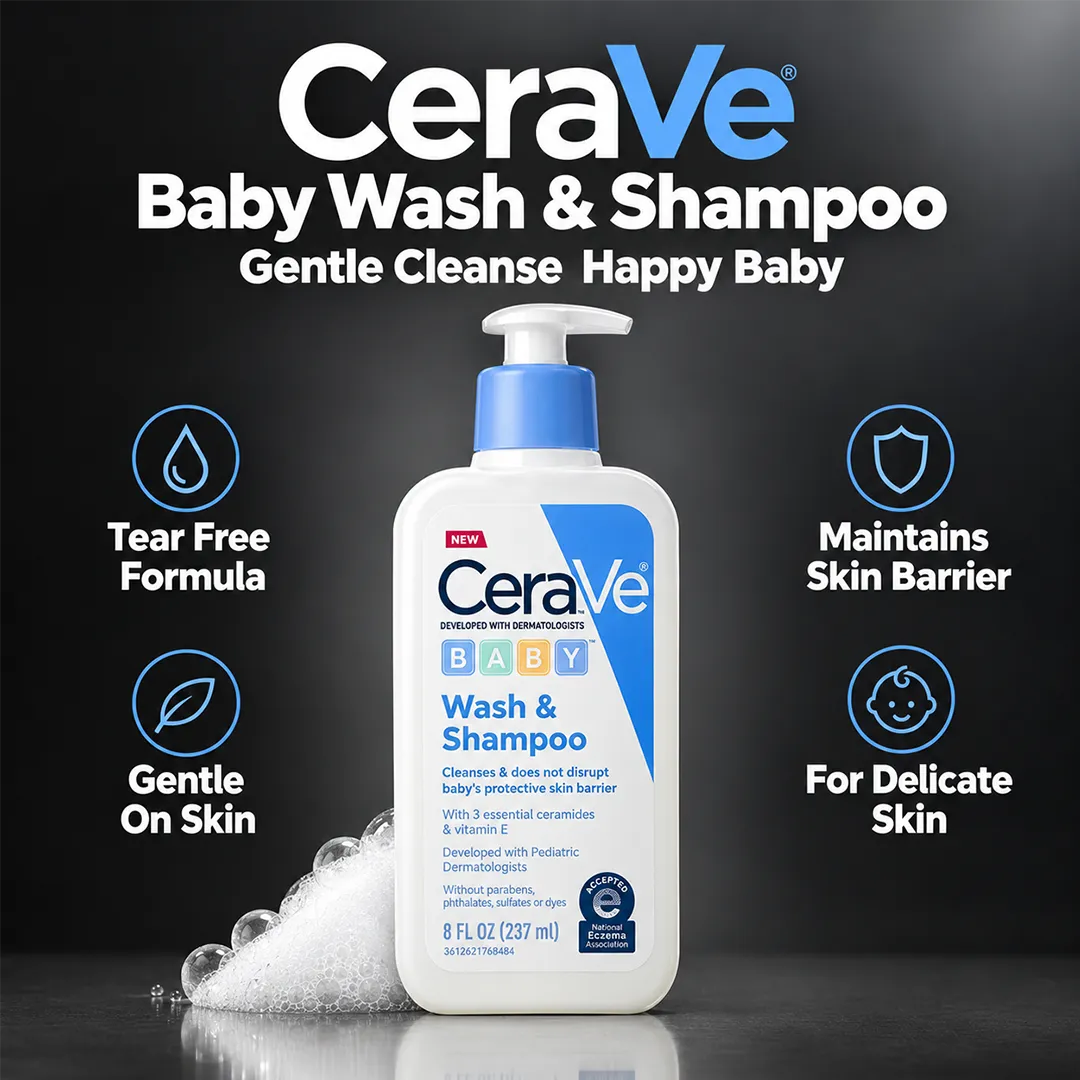 CERAVE BABY WASH & SHAMPOO 237ML