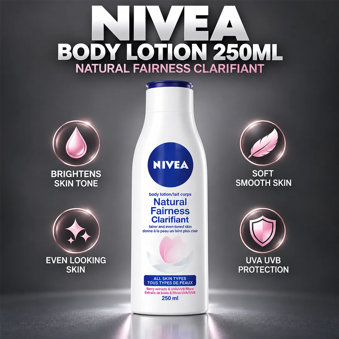 NIVEA BODY LOTION 250ML NATURAL FAIRNESS CLARIFIANT