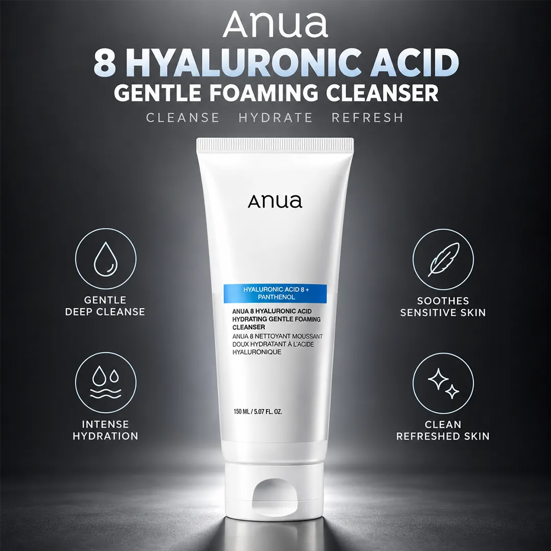 ANUA 8 HYALURONIC ACID GENTLE FOAMING CLEANSER 150ML