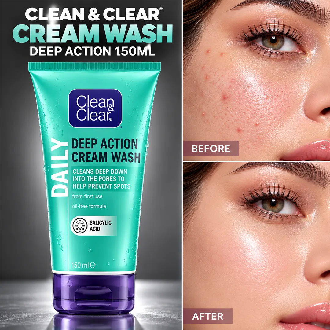 CLEAN CLEAR CREAM WASH DEEP ACTION 150ML