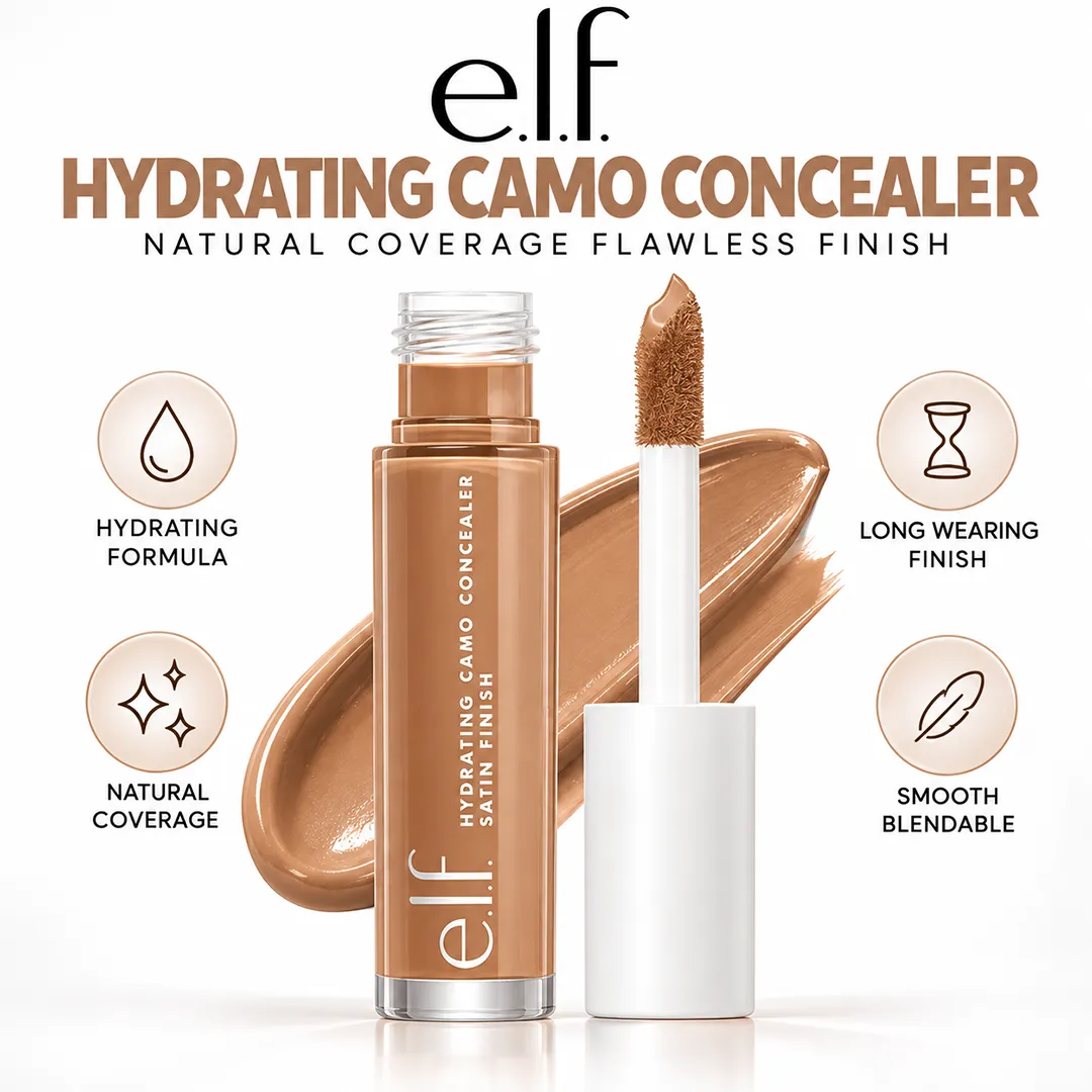 ELF HYDRATING CAMO CONCEALER TAN WALNUT 6ML