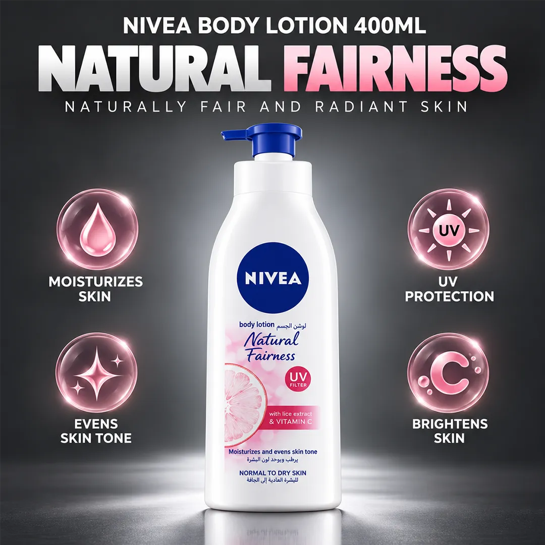 NIVEA BODY LOTION 400ML NATURAL FAIRNESS