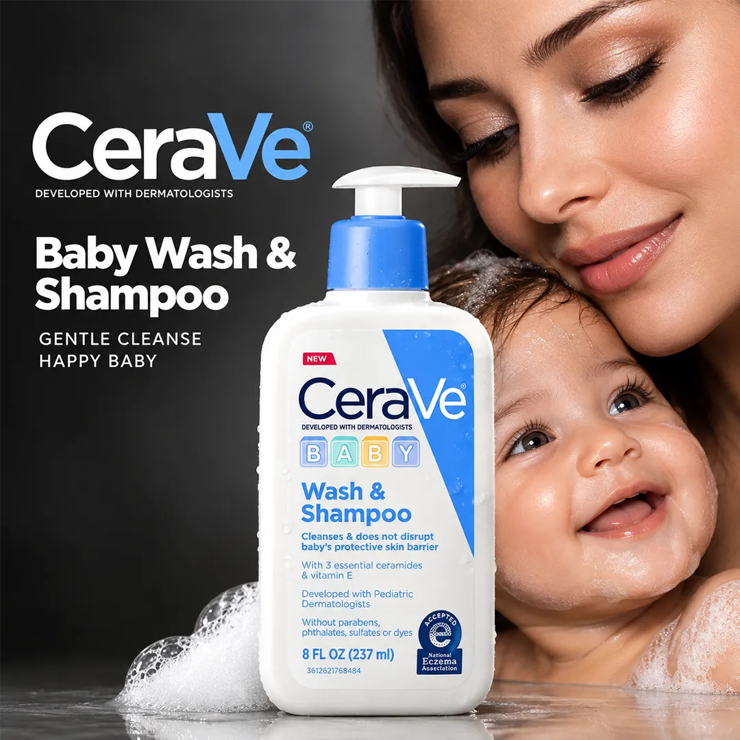 CERAVE BABY WASH & SHAMPOO 237ML