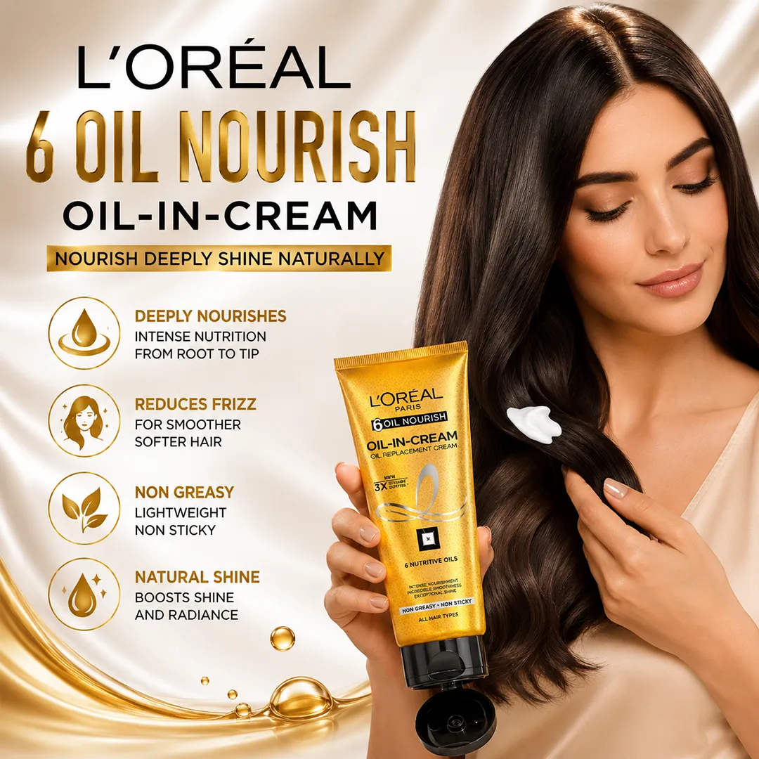LOREAL 6 OIL NOURISH OIL IN CREAM 200ML