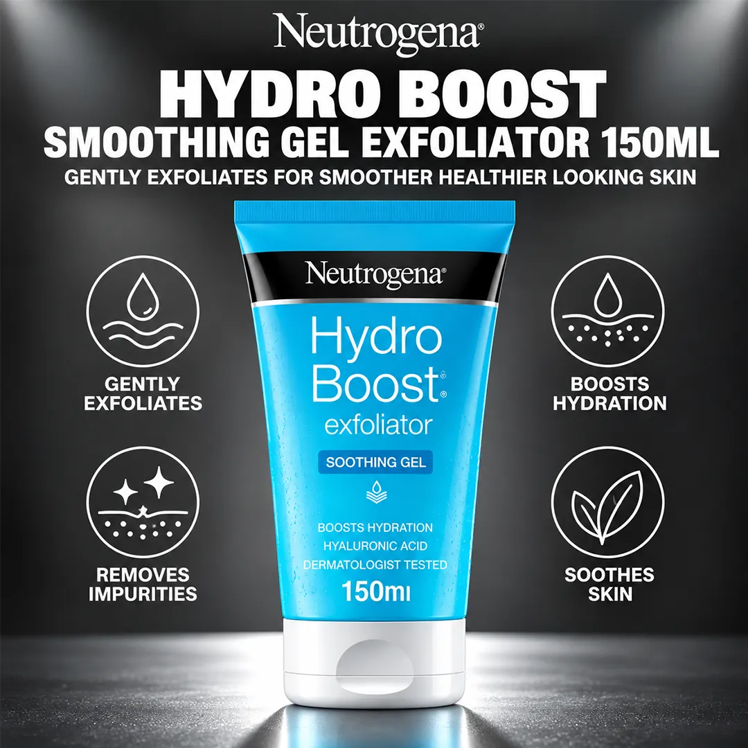 NEUTROGENA HYDRO BOOST SMOOTHING GEL EXFOLIATOR 150ML