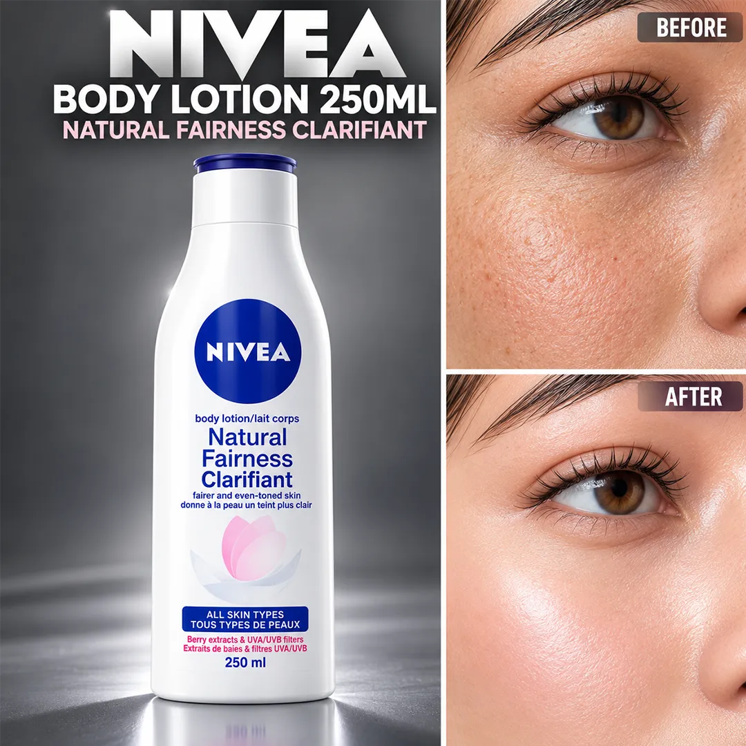 NIVEA BODY LOTION 250ML NATURAL FAIRNESS CLARIFIANT