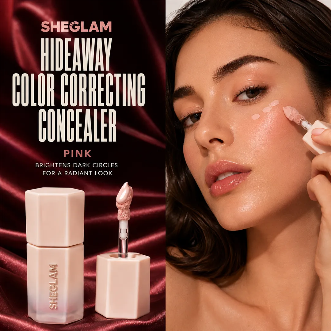 SHEGLAM HIDEAWAY COLOR CORRECTING CONCEALER 3.5ML PINK