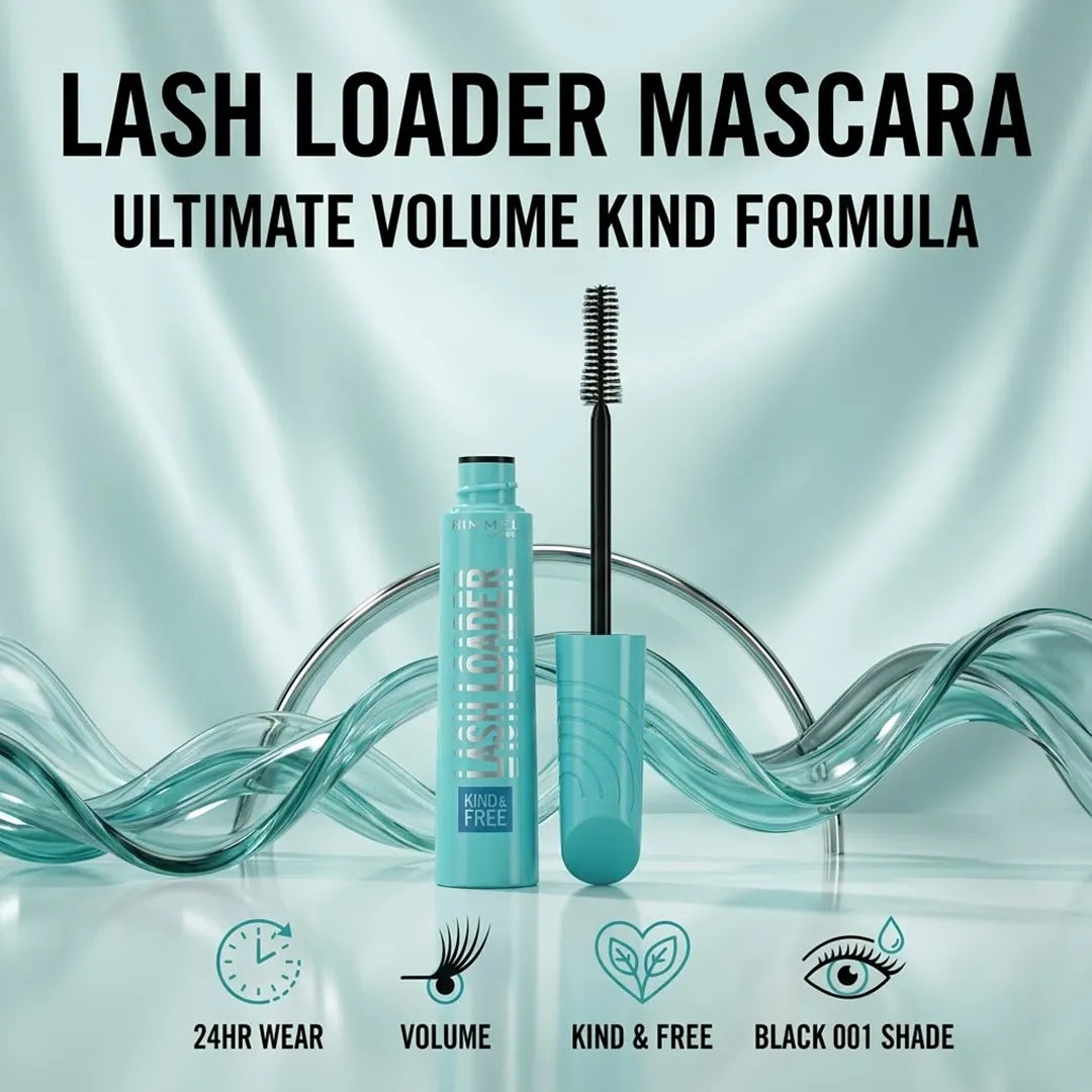 RIMMEL LASH LOADER MASCARA 001 BLACK