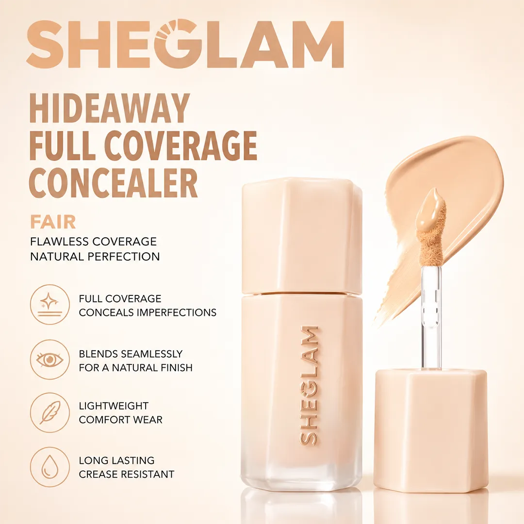 SHEGLAM HIDEAWAY FULL COVERGE CONCEALER 3.5ML FAIR