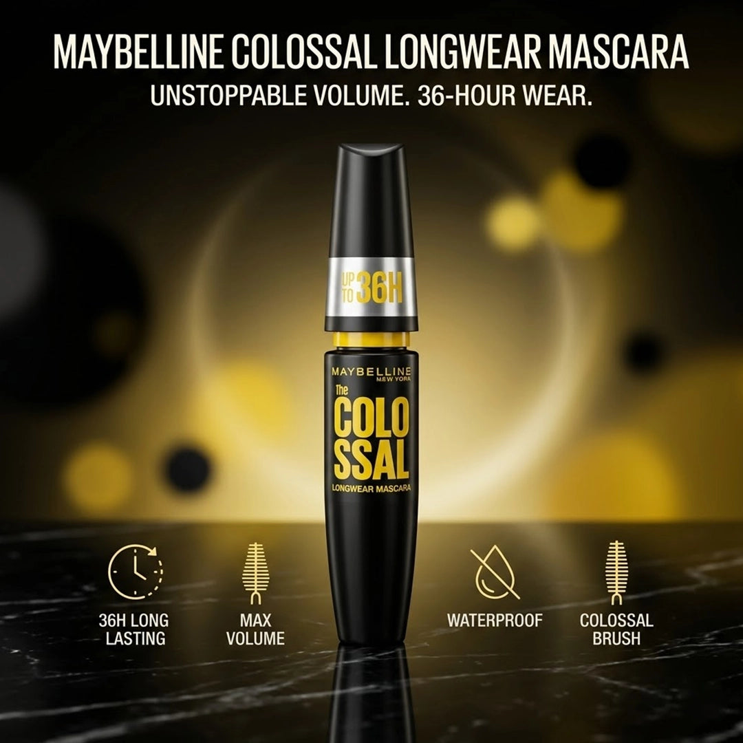 MAYBELLINE COLOSSAL LONGWEAR MASCARA