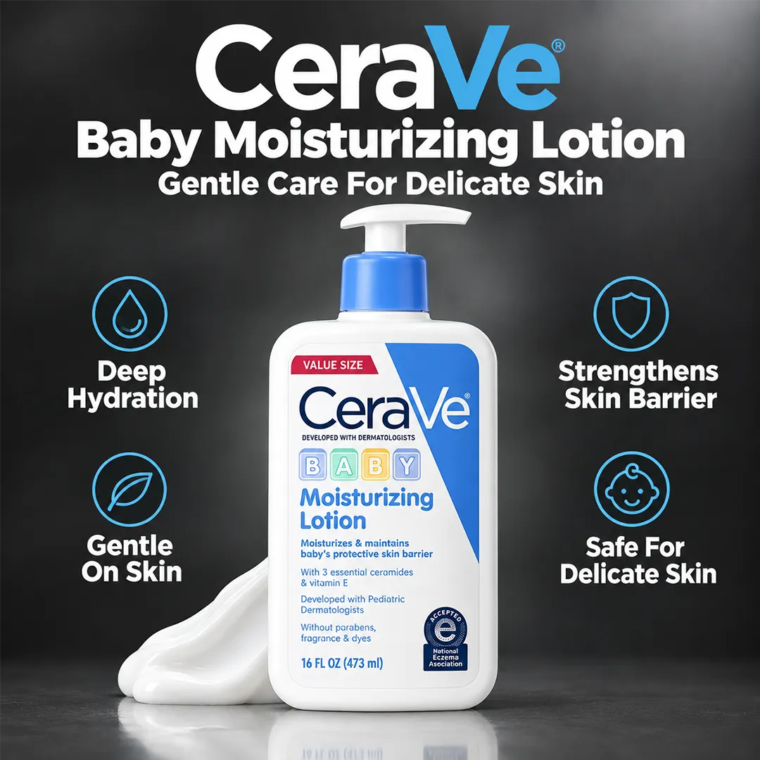 CERAVE BABY MOISTURIZING LOTION 473ML VITAMIN E