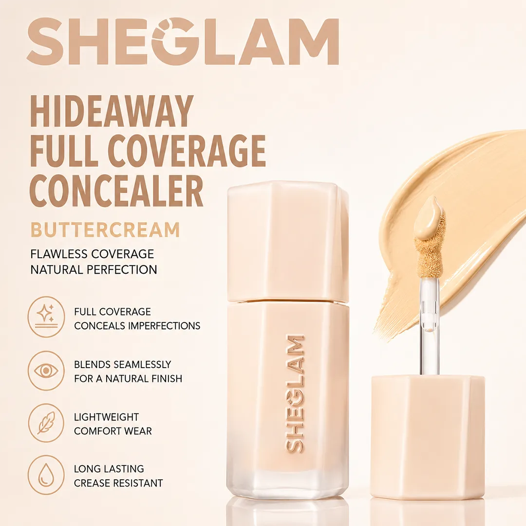 SHEGLAM HIDEAWAY FULL COVERGE CONCEALER 3.5ML BUTTERCREAM