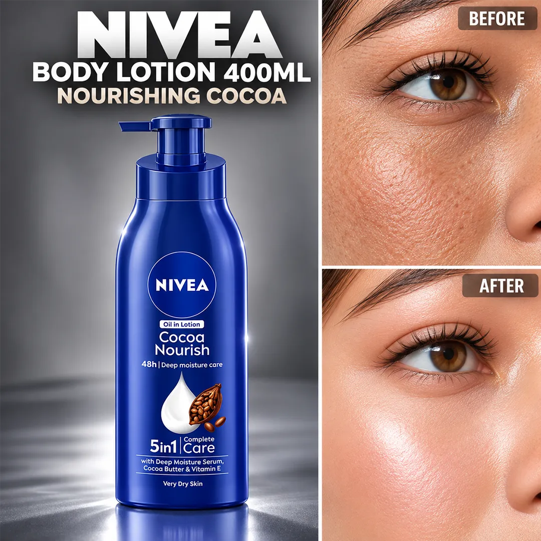 NIVEA BODY LOTION 400ML NOURISHING COCOA