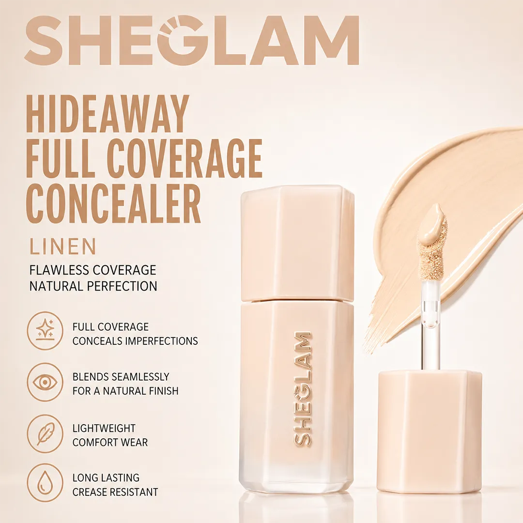 SHEGLAM HIDEAWAY FULL COVERGE CONCEALER 3.5ML LINEN