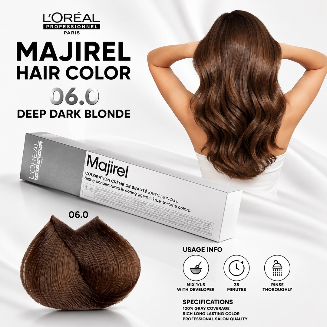 LOREAL PRO MAJIREL HAIR COLOR 06.0