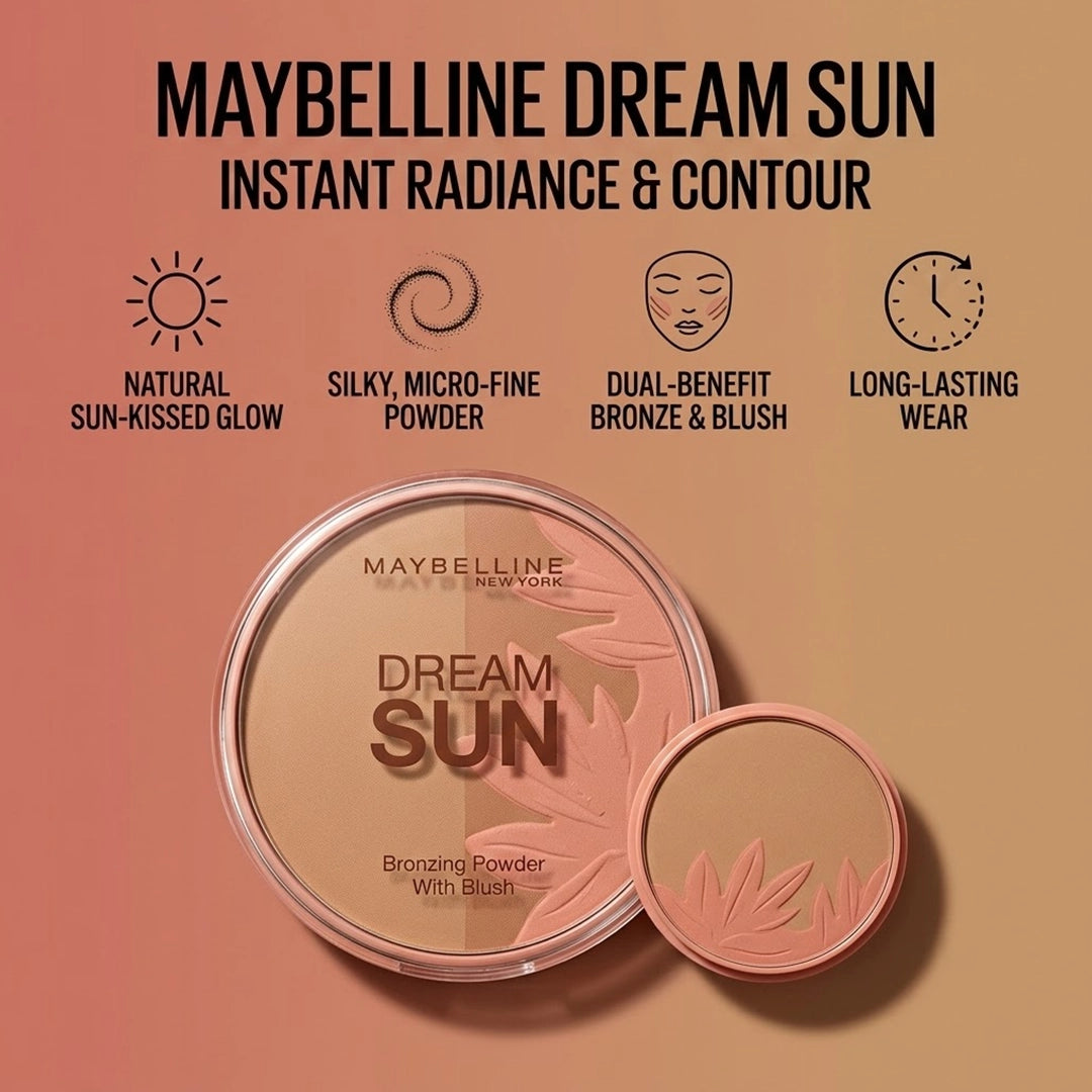 MAYBELLINE BRONZING POWDER WITH BLUSH DREAM SUN