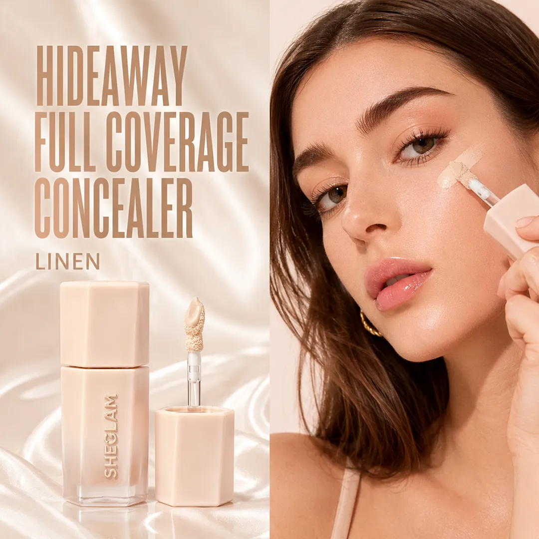 SHEGLAM HIDEAWAY FULL COVERGE CONCEALER 3.5ML LINEN
