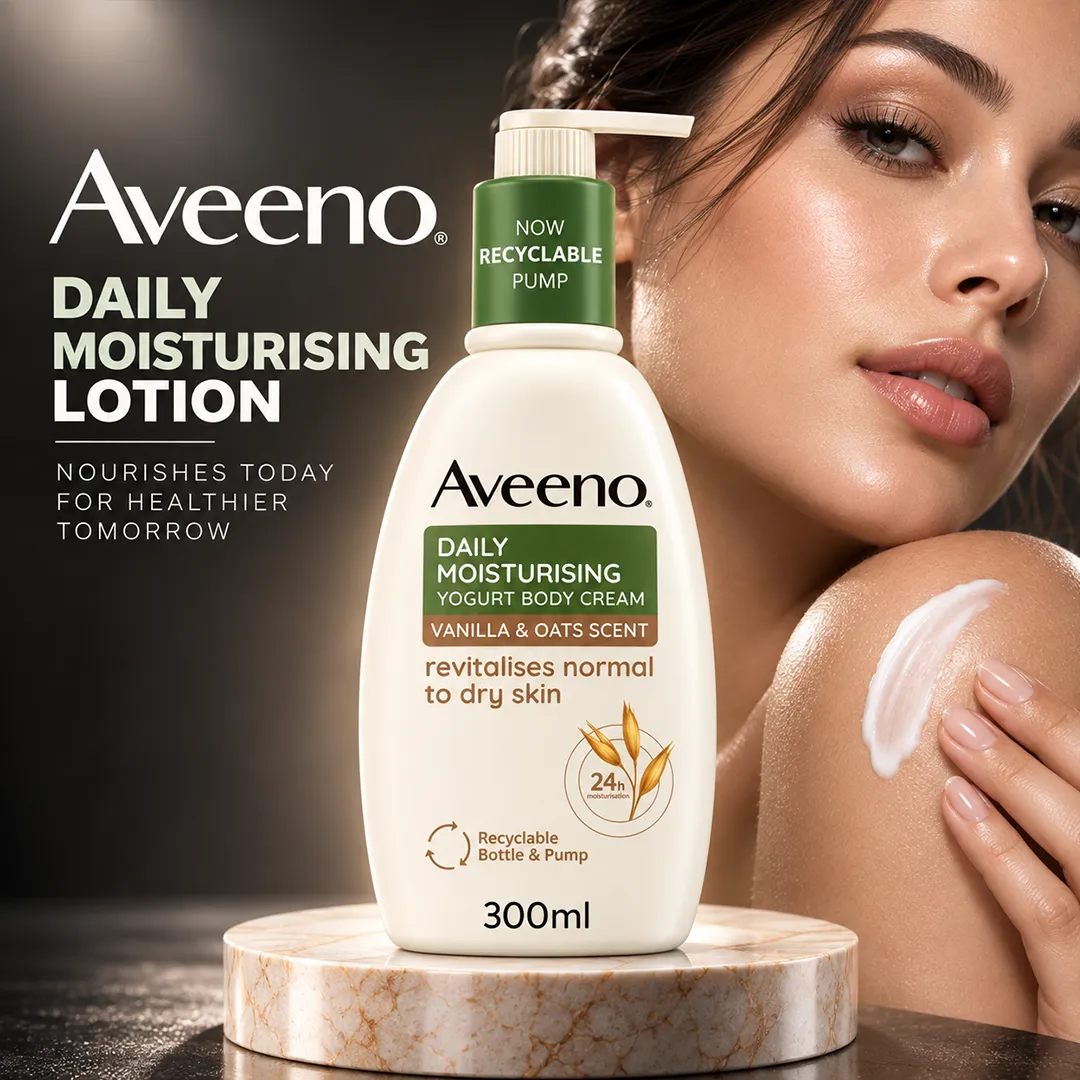 AVEENO DAILY MOISTURISING LOTION 300ML VANILLA  OAT SCENT