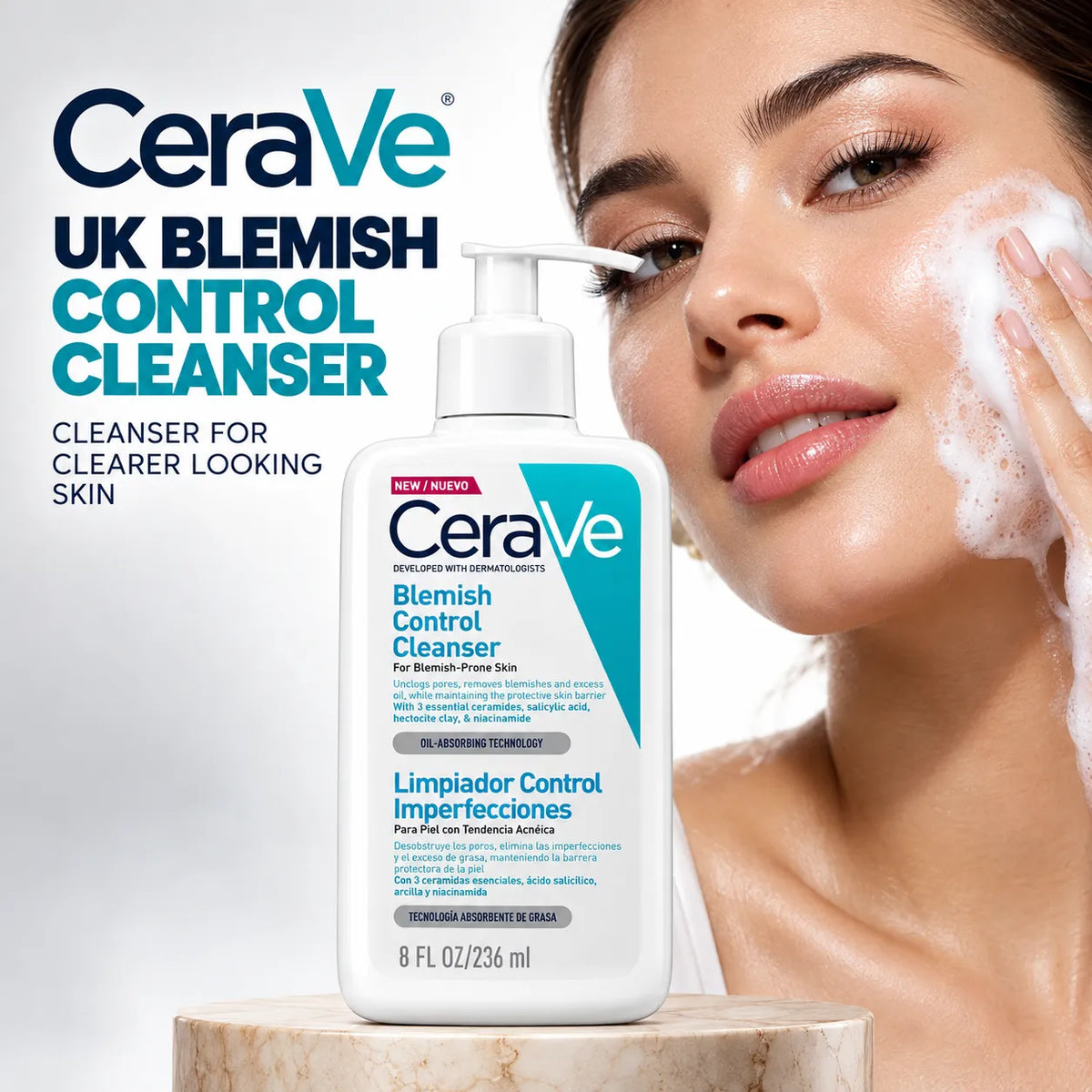 CERAVE UK BLEMISH CONTROL CLEANSER 236ML