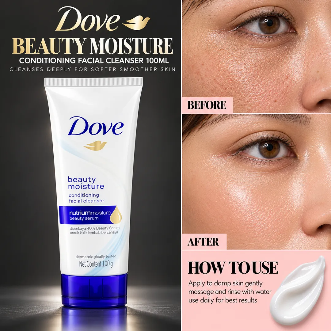 DOVE FACIAL CLEANSER BEAUTY MOISTURE 100ML