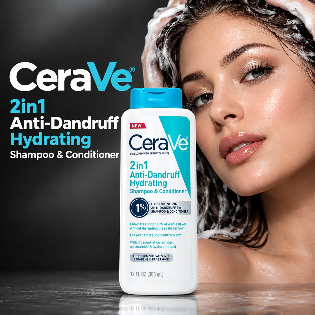 CERAVE 2IN1 ANTI DANDRUFF SHAMPOO 355ML HYDRATING