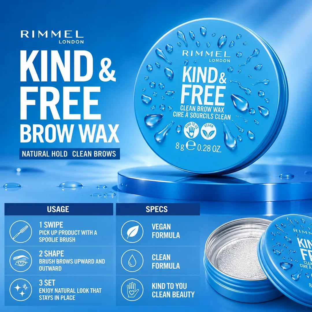 RIMMEL KIND & FREE BROW WAX 8G