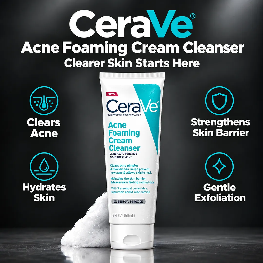 CERAVE ACNE FOAMING CREAM CLEANSER 150ML